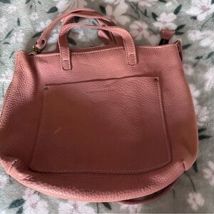 Portland Leather Rose Pink Tote Bag